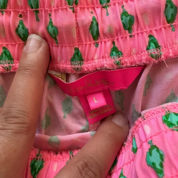 LILLY PULITZER  Women's Katia Mid Rise Shorts Size Large - Picture 12 of 15